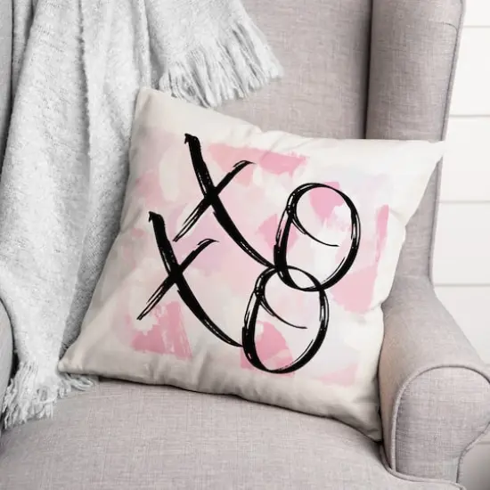 XOXO Swatches Throw Pillow {3}