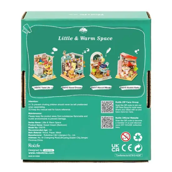 Rolife&reg; Sweet Dream Bedroom DIY Miniature Kit {7}