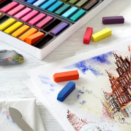 Faber-Castell&reg; Creative Studio 48 Color Soft Pastel Set {4}