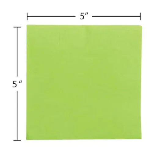 JAM Paper Small Beverage Napkins, 100ct. Lime Green {4}