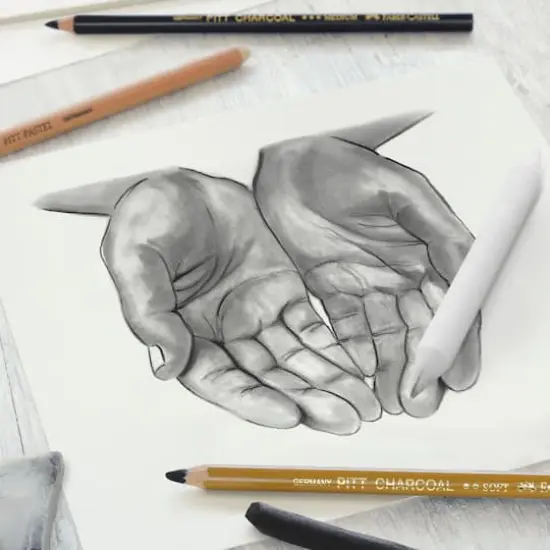 Faber-Castell 85 Piece Pitt Monochrome Drawing Set with Wood Case {3}