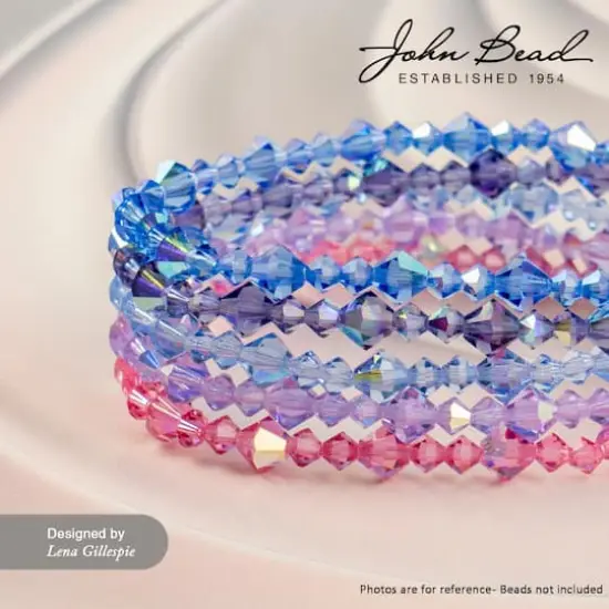 John Bead Preciosa 4mm Czech Crystal Rondelle Beads, 40ct. Light Colorado Topaz {6}