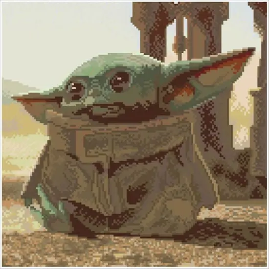 Camelot&reg; Dots Intermediate Grogu The Child Diamond Painting Kit {3}