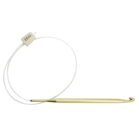 Susan Bates&reg; Silvalume&reg; Aluminum Flexible Afghan Crochet Hook {3}