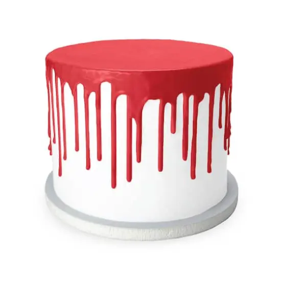Satin Ice&reg; White Chocolate Cake Drip Red {4}