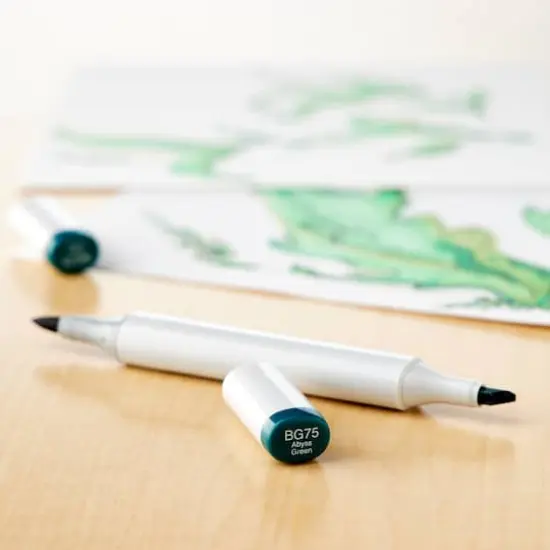 Copic&reg; Sketch Marker, Blue Greens BG75 Abyss Green {3}