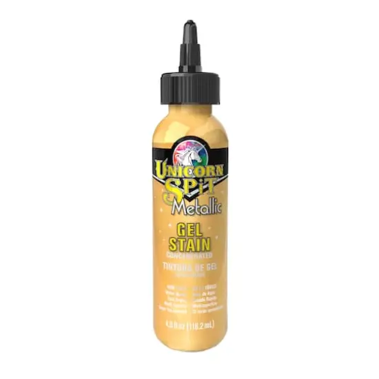 Unicorn SPiT&reg; Metallic Gel Stain, 4oz. Zeus {1}