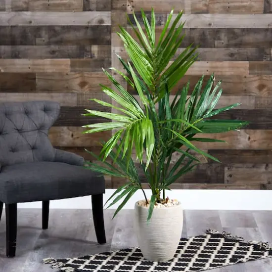 4ft. Kentia Palm Tree in Sand Colored Planter {4}