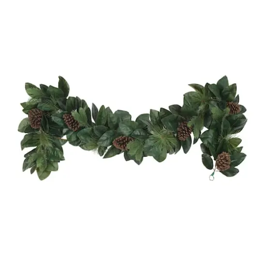 6ft. Magnolia Leaves & Pinecone Garland {1}
