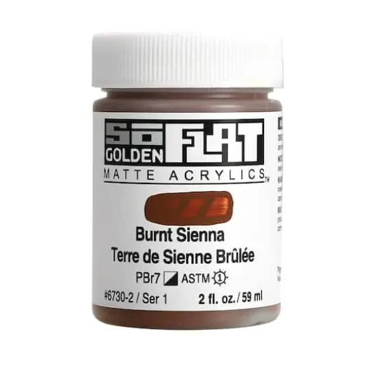 Golden&reg; 2oz. SoFlat Matte Acrylic Paint Burnt Sienna {1}