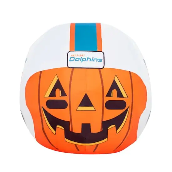 Sporticulture 4ft. Inflatable NFL Team Pride Jack-O' Helmet Miami Dolphins {4}