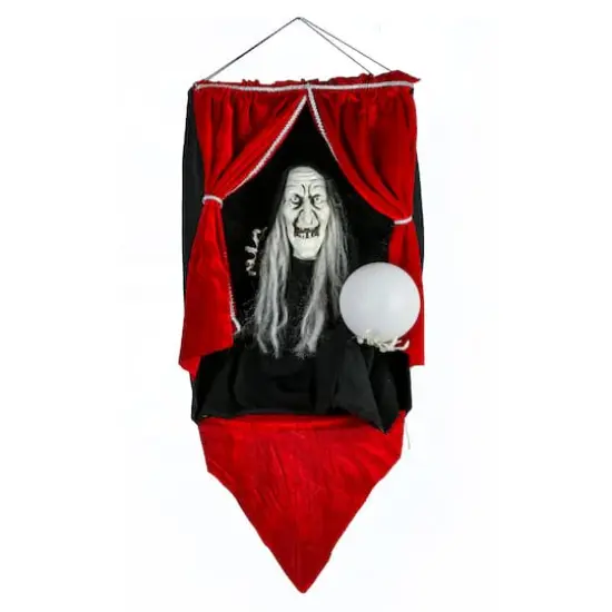 28" Halloween Sound Activated Animated Fortune Teller {1}