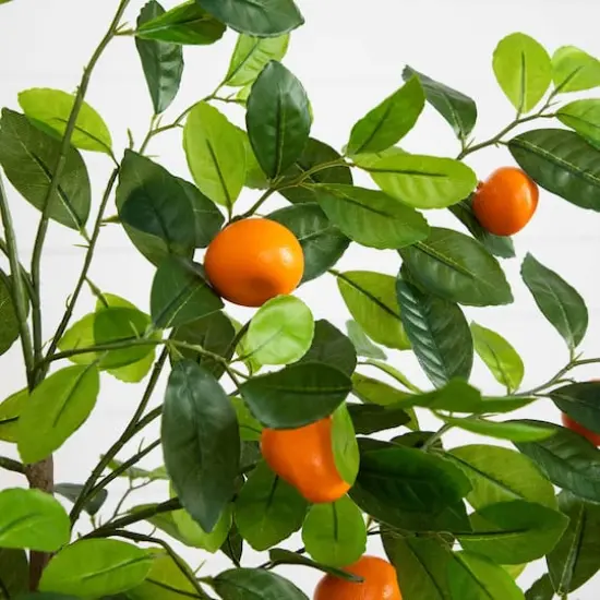 5ft. Potted Artificial Tangerine Tree {4}