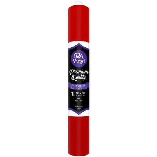 PA Vinyl Matte Iron On Vinyl Red {1}