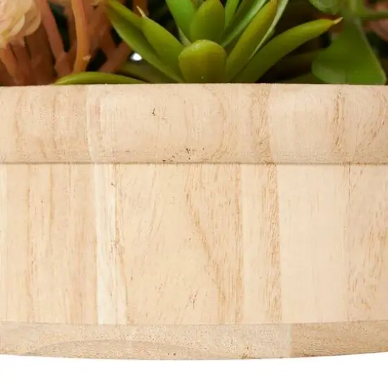 7" Succulent Artificial Plant with Natural Pot {6}