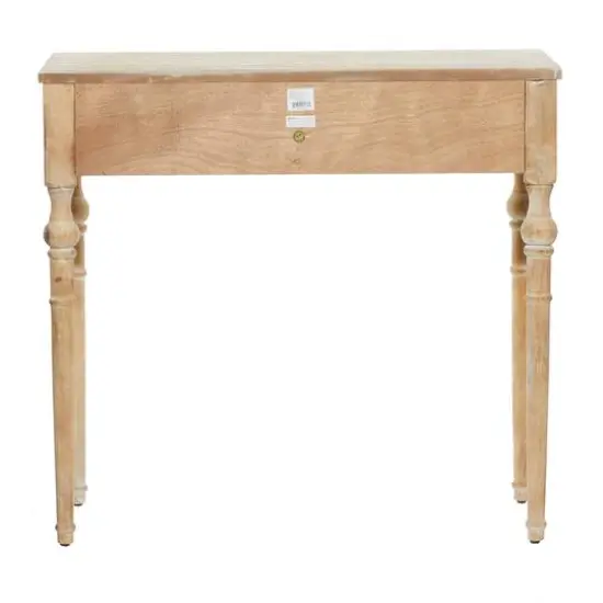 Brown Farmhouse Wood Console Table, 33" x 36" {8}