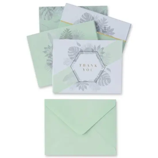 Mint Thank You Flat Cards & Envelopes by Recollections™, 4.25" x 5.5" {7}