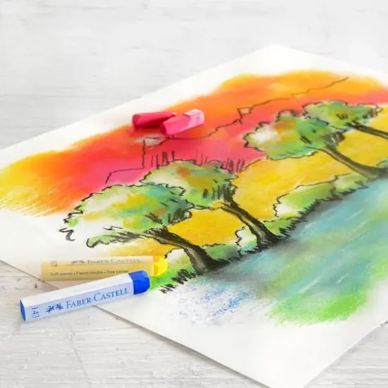 Faber-Castell&reg; Full Length 24 Color Soft Pastel Stick Set {6}