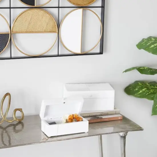 CosmoLiving by Cosmopolitan White Contemporary Box Set {3}