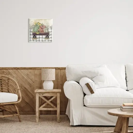 Stupell Industries Pumpkin Harvest Wagon Wall Plaque Art {3}