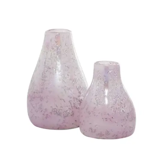 CosmoLiving by Cosmopolitan Purple Glass Vase Set {1}