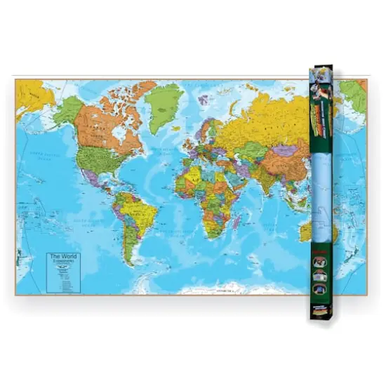 Hemispheres&reg; World Wall Chart with Interactive App {1}
