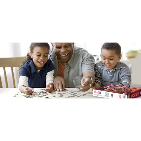 College Football Purebred Fans A Real Nailbiter 500 Piece Puzzle Virginia Tech Hokies {4}