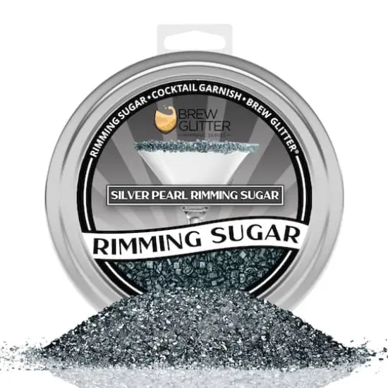Bakell&reg; Brew Glitter Rimming Sugar Silver {6}