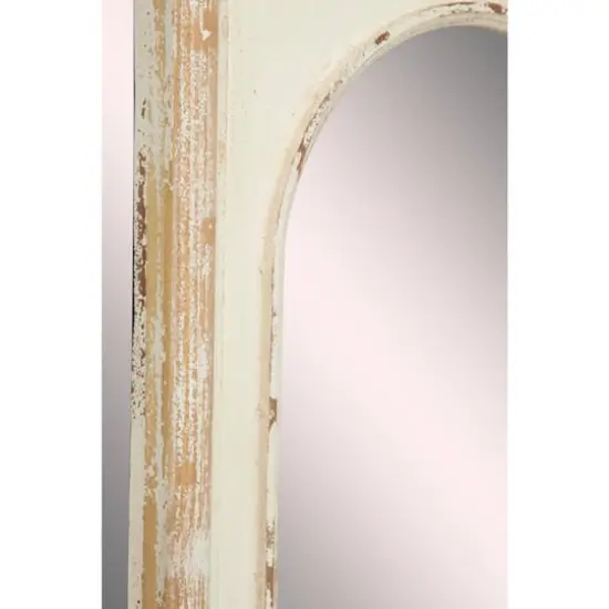 25" Brown Wood Vintage Wall Mirror Set {9}