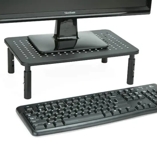 Mind Reader Black Vented Rectangle Monitor Stand {5}