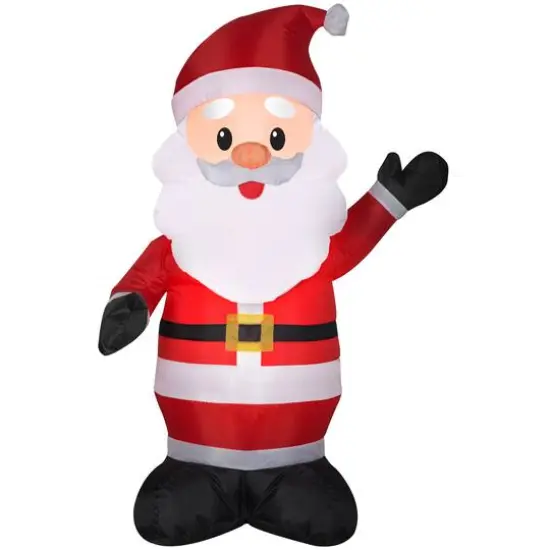 4ft. Airblown&reg; Inflatable Greeting Santa {1}