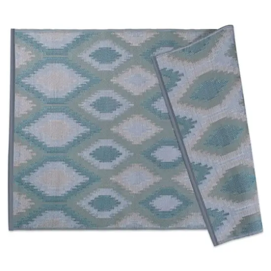DII&reg; Green Ikat Outdoor Rug, 4ft. x 6ft. {1}