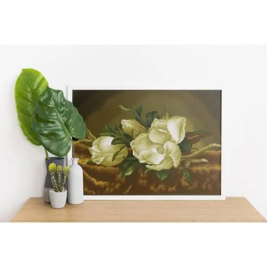 Diamond Dotz&reg; Intermediate Magnolias on Gold Velvet Diamond Facet Art Kit {4}