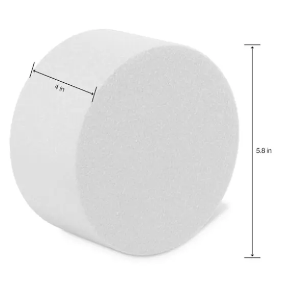 FloraCraft&reg; CraftFōM 6" Cake Form, White {5}