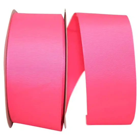 JAM Paper 2.25" Grosgrain Texture Ribbon Neon Pink {1}