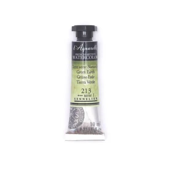 Sennelier French Artists' Watercolor, 10mL 214 Green Earth S1 {1}
