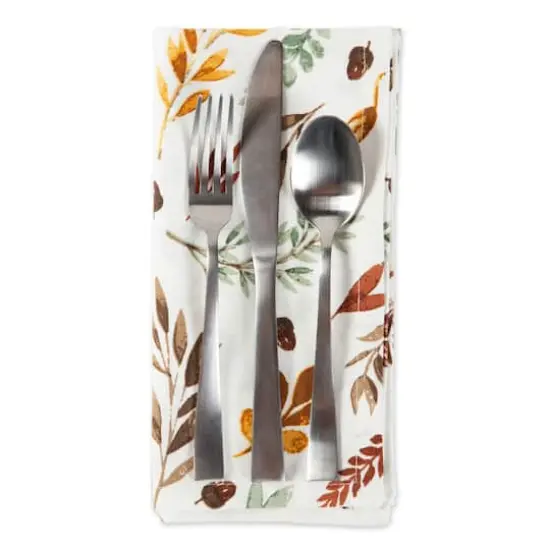DII&reg; Thanksgiving Thankful Autumn Fall Leaves Dinner Napkins, 6ct. {3}