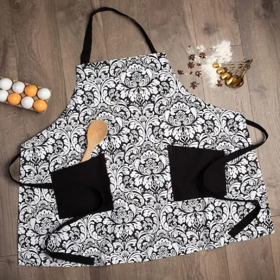 DII&reg; Damask Apron Black {5}