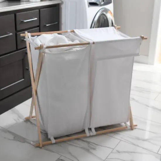 Household Essentials X-Frame Laundry Sorter White {3}