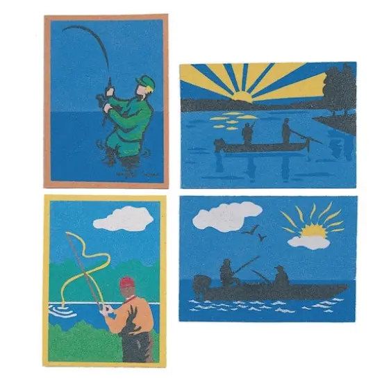 S&S&reg; Worldwide Gone Fish'n Sand Art Board Set {1}