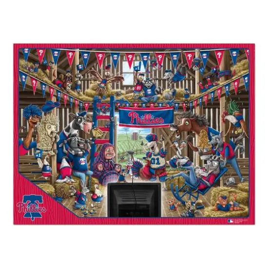 MLB Barnyard Fans 500 Piece Puzzle Philadelphia Phillies {5}