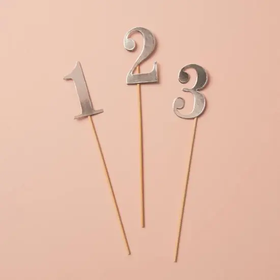 1-12 Silver Table Numbers by Celebrate It&trade; {6}