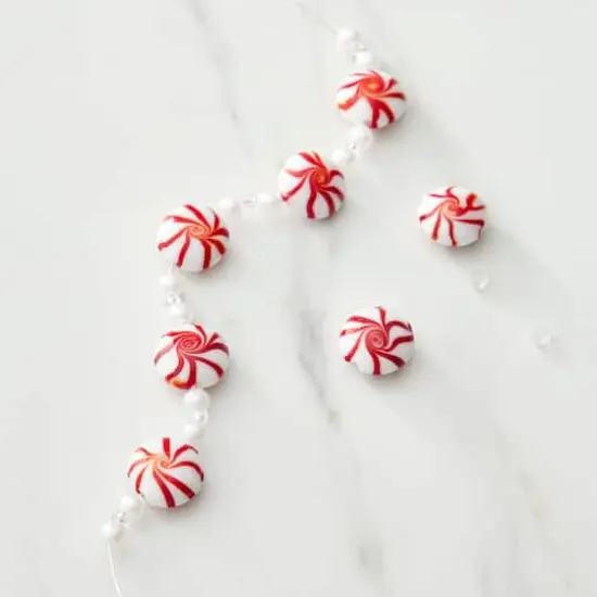 Candy Cane Glass Beads, 16mm by Bead Landing&trade; {3}