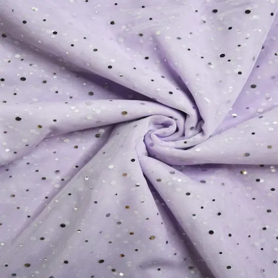 Feldman Lilac with Silver Dots Mesh {5}