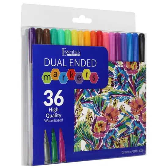 Essentials by Leisure Arts 36 Color Dual Ended Marker Set {1}