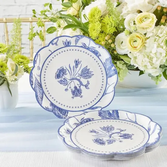 Kate Aspen&reg; 9" Blue Willow Premium Paper Plates, 32ct. {3}