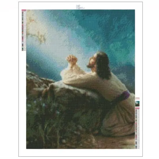 Sparkly Selections Give Me Strength 30cm x 40cm Diamond Painting Kit, Round Diamonds {3}