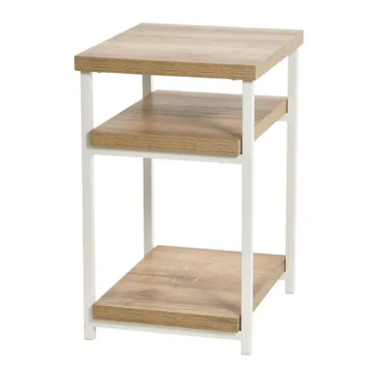 Household Essentials Jamestown 2-Shelf End Table Coastal Oak {9}