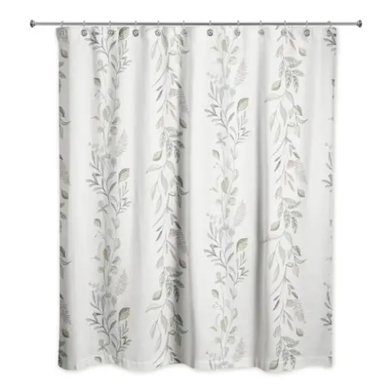 Vines Shower Curtain White {1}