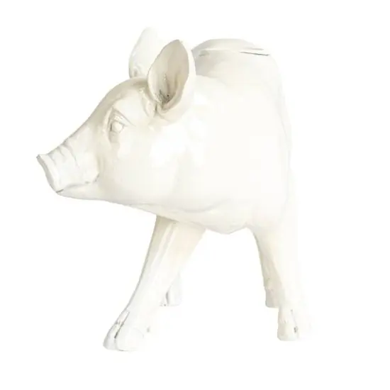 Hello Honey&reg; 7.25" Wide Country Charm Pig Taper Candle Holder {8}